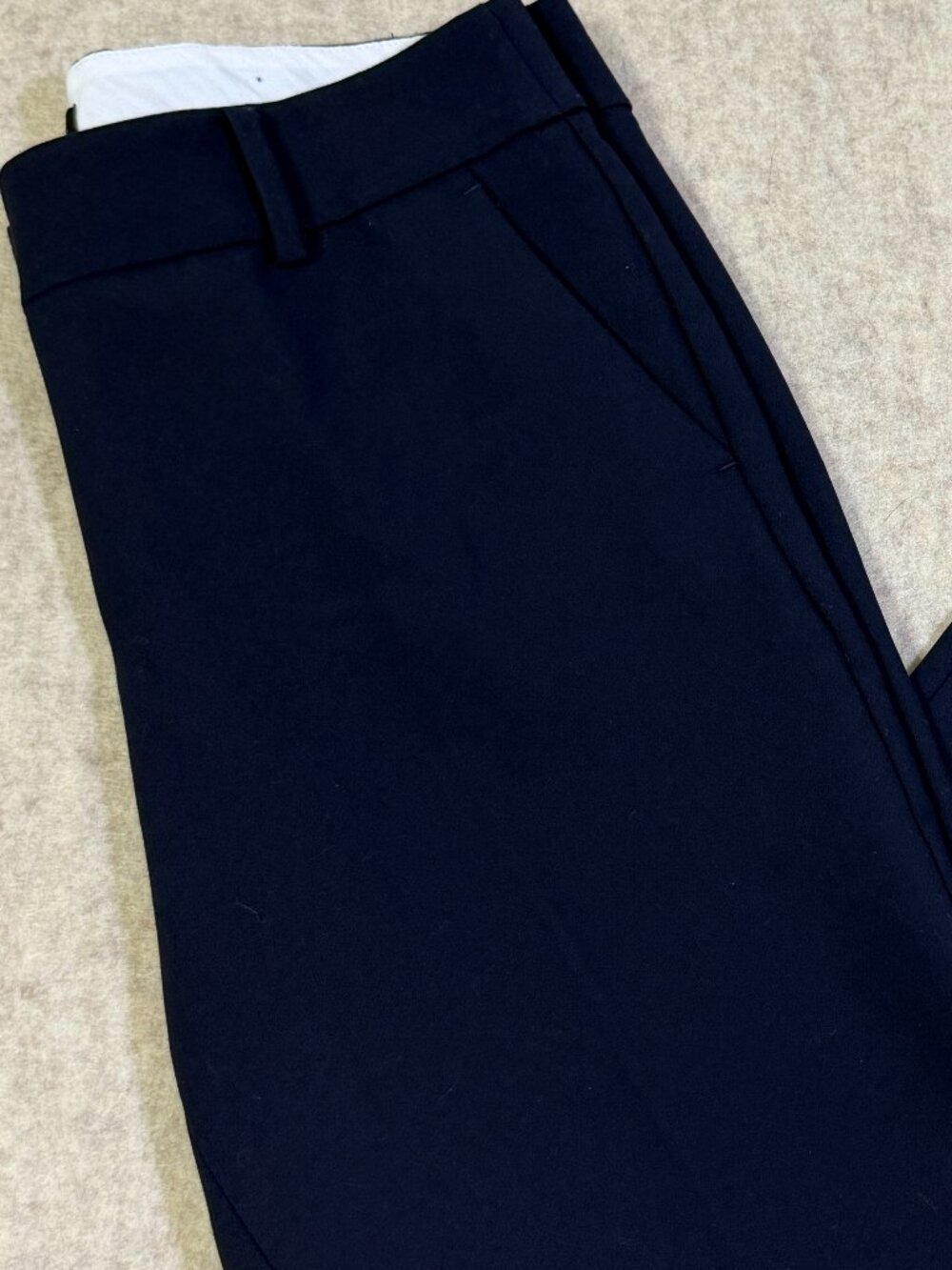 Talbots Hampshire Ankle Pant Size 6 Navy Straight Leg Work Trousers
